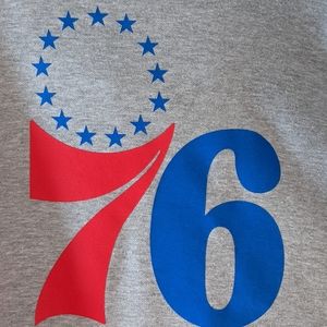 Fanatics 76ers Sixers Hoodie Hooded Sweatshirt Large
